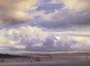 Johann Jakob Ulrich Clouds over the Sea (nn02) oil painting